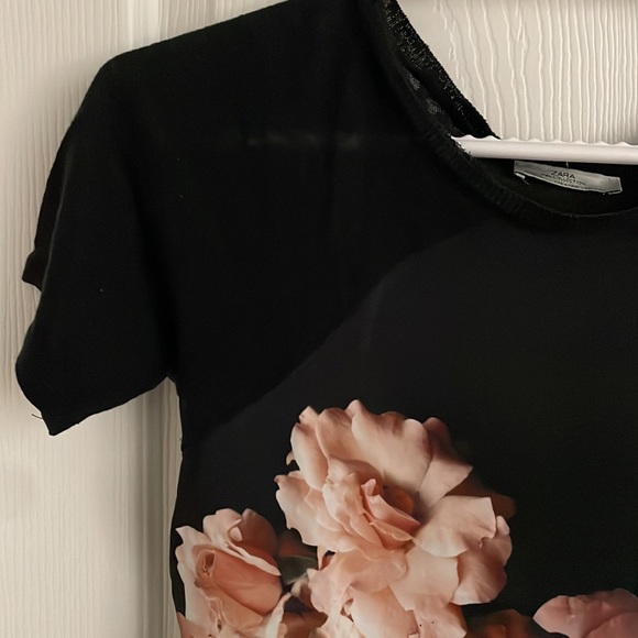 Zara Floral Top Size S - Picture 3 of 6